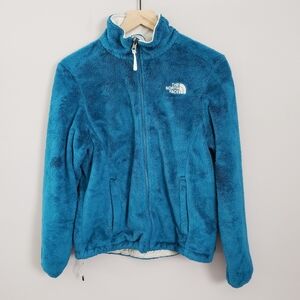 The North Face Osito Zip Fuzzy Fleece Jacket Blue SZ small